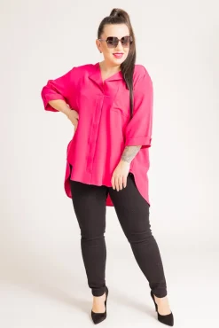 Damskie Polski Amarantowa Koszula FOSTI