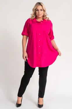 Damskie Włoski Amarantowa Koszula SIRIN