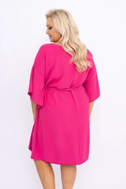 Damskie Polski Amarantowa Tunika kimono LUNDIA