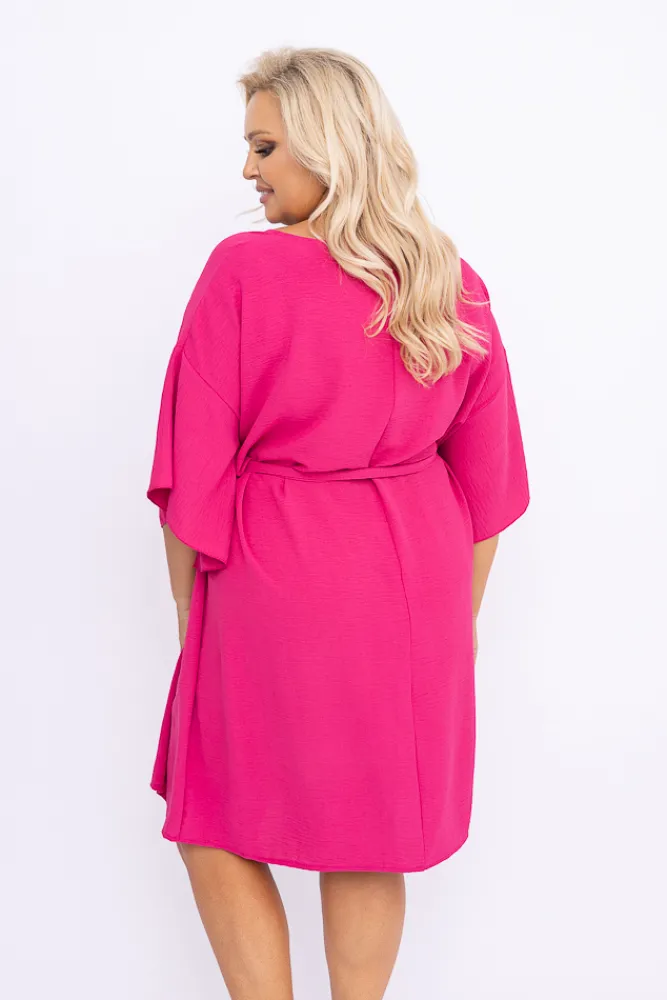 Damskie Polski Amarantowa Tunika kimono LUNDIA