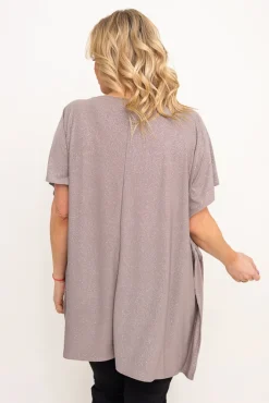 Damskie Polski Beżowa Bluzka brokatowa MALPEZA