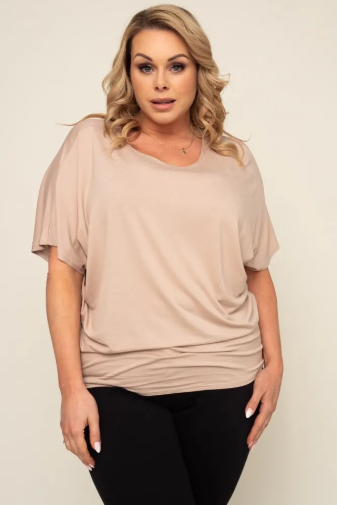 Damskie Polski Beżowa Bluzka CILIO