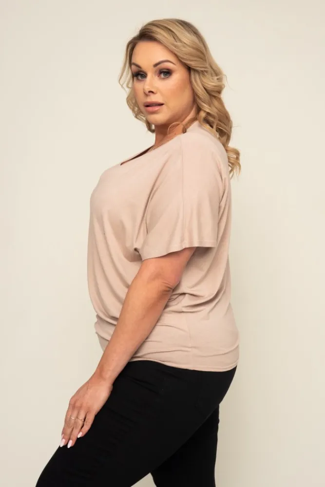 Damskie Polski Beżowa Bluzka CILIO