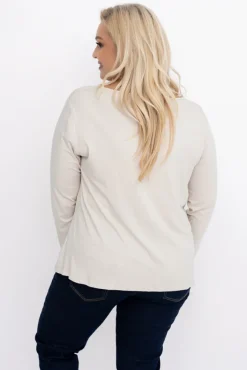 Damskie Włoski Beżowa Bluzka LANTIGRA