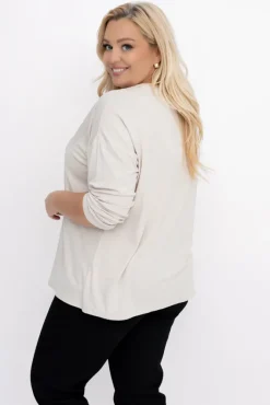 Damskie Włoski Beżowa Bluzka TIMERI