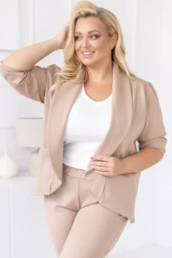 Damskie Polski Beżowa Marynarka BAKIOLA