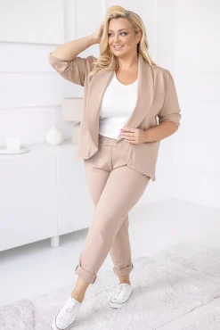 Damskie Polski Beżowa Marynarka BAKIOLA