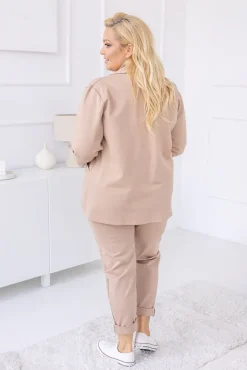 Damskie Polski Beżowa Marynarka BAKIOLA