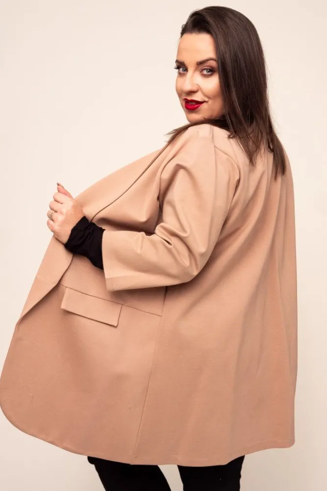 Damskie Polski Beżowa Marynarka CINTA