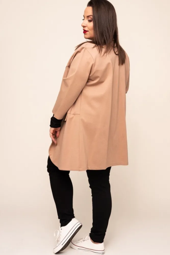 Damskie Polski Beżowa Marynarka CINTA