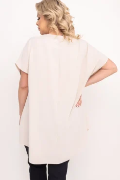 Damskie Polski Beżowa Tunika GLORI