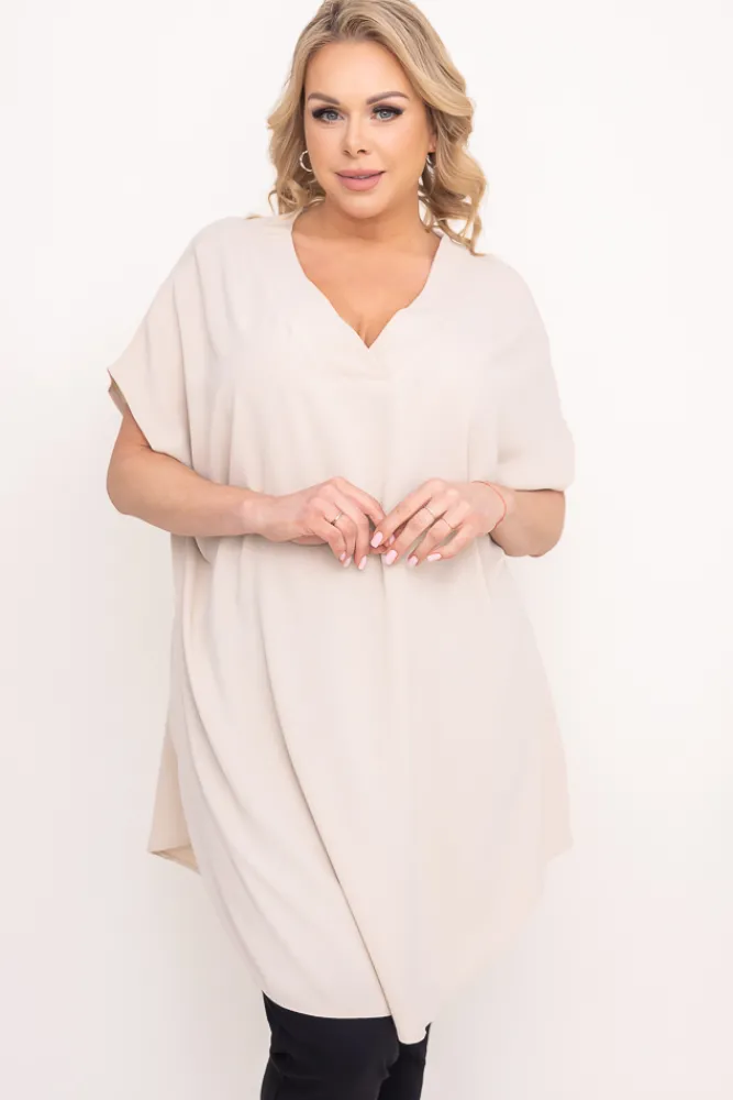 Damskie Polski Beżowa Tunika GLORI