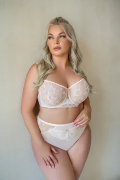 Polski Beżowe Figi LUXURY Wysoki Stan