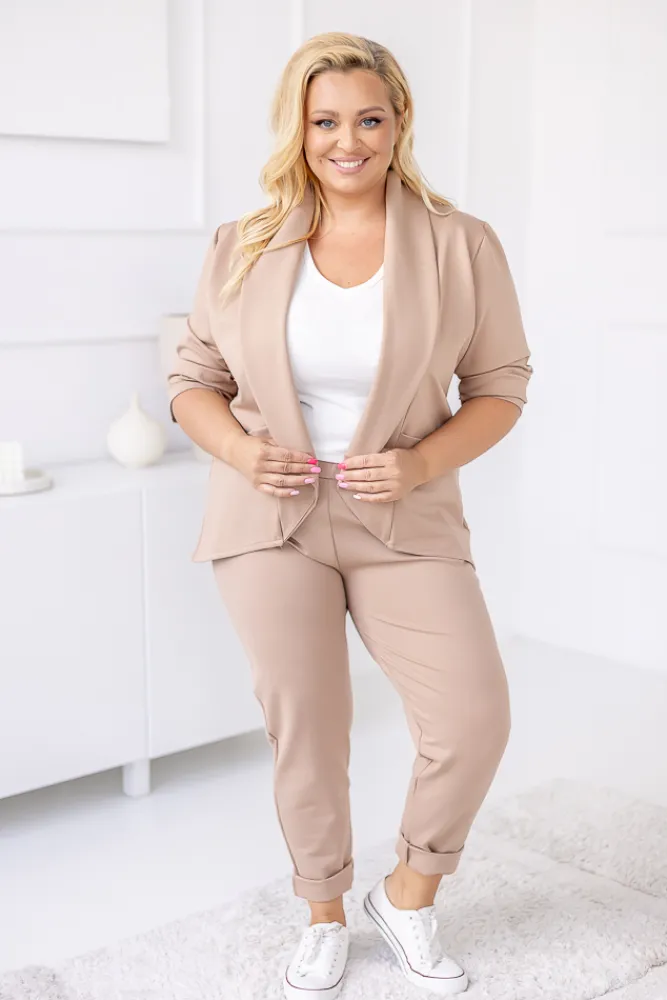 Damskie Polski Beżowe Spodnie BAKIOLA