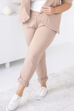 Damskie Polski Beżowe Spodnie BAKIOLA