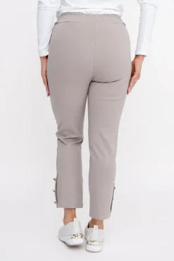 Damskie Włoski Beżowe Spodnie COVENTI