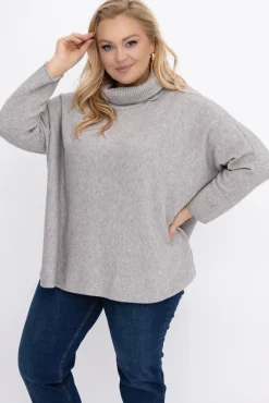 Damskie Włoski Sweter z golfem MONTIO