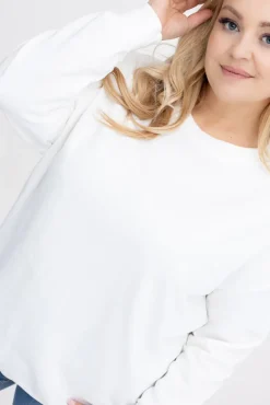 Damskie Włoski Biała Bluza LINDI