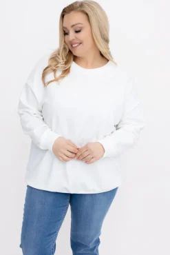 Damskie Włoski Biała Bluza LINDI