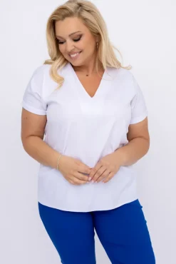 Damskie Polski Biała Bluzka ARTEZIO