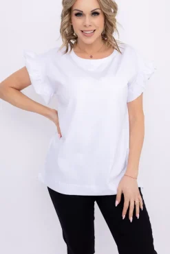 Damskie Polski Biała Bluzka BELLO