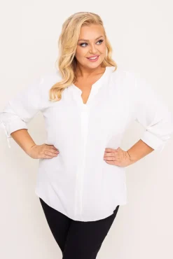 Damskie Polski Biała Bluzka CRYNO