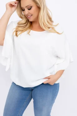 Damskie Polski Biała Bluzka ETERNAL