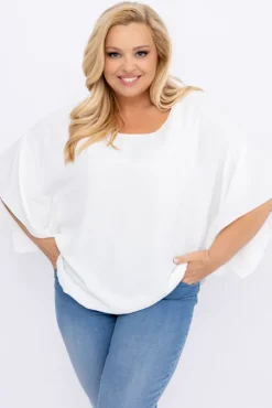 Damskie Polski Biała Bluzka ETERNAL