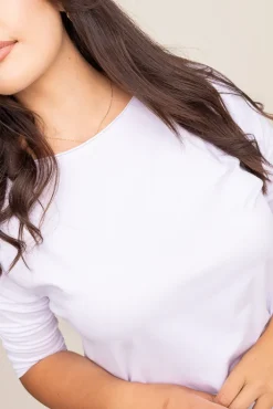 Damskie Włoski Biała Bluzka GRENVI