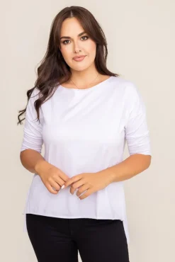 Damskie Włoski Biała Bluzka GRENVI