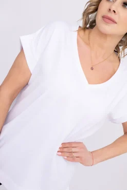 Damskie Polski Biała Bluzka MAKIA