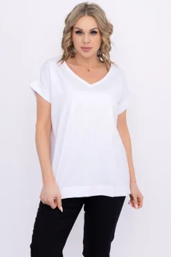 Damskie Polski Biała Bluzka MAKIA