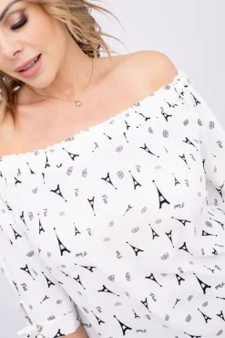 Damskie Polski Biała bluzka PARISO