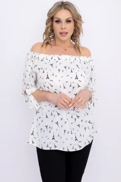 Damskie Polski Biała bluzka PARISO