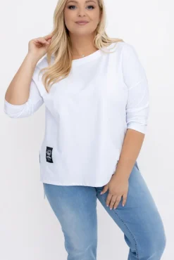 Damskie Włoski Biała Bluzka SALEN