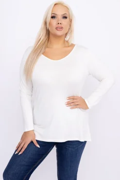 Damskie Polski Biała Bluzka SAMARIS