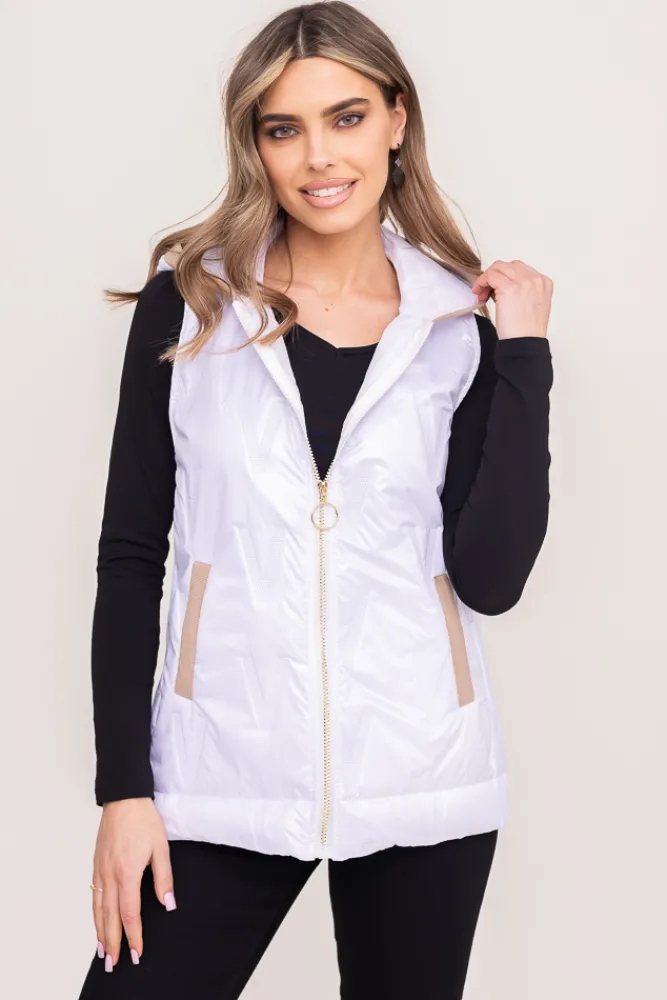 Damskie Polski Biała Kamizelka APERI