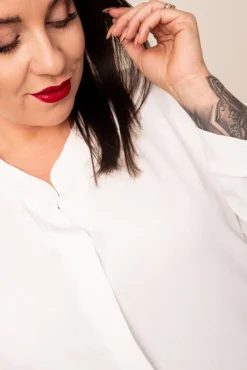 Damskie Polski Biała Koszula AGILE