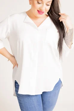 Damskie Polski Biała Koszula FOSTI