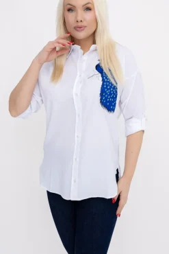 Damskie Biała Koszula LEDORA