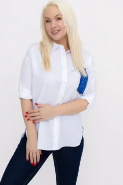 Damskie Biała Koszula LEDORA
