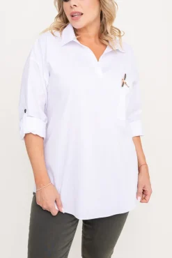 Damskie Polski Biała Koszula POLA