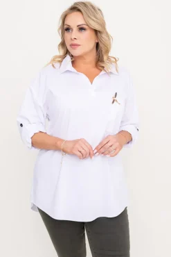 Damskie Polski Biała Koszula POLA