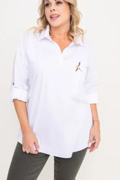Damskie Polski Biała Koszula POLA
