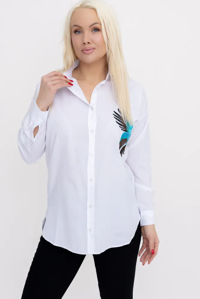 Damskie Biała Koszula SEVIN