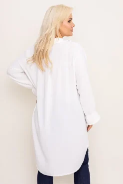 Damskie Włoski Biała Koszula TOURI
