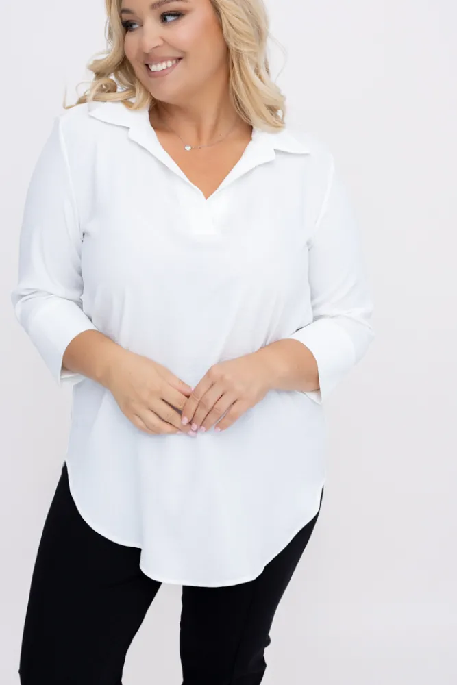 Damskie Polski Biała Koszula VENTELI