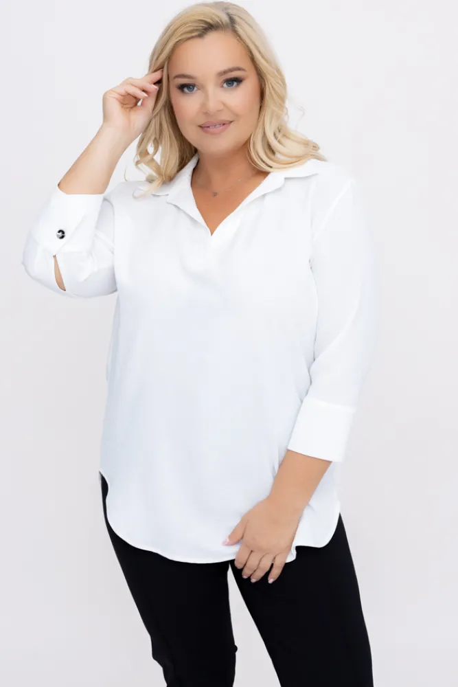 Damskie Polski Biała Koszula VENTELI