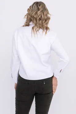 Damskie Polski Biała Koszula VERTEZ