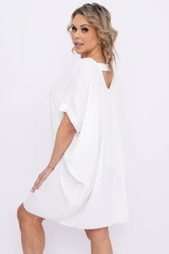 Damskie Włoski Biała Sukienka REGELI
